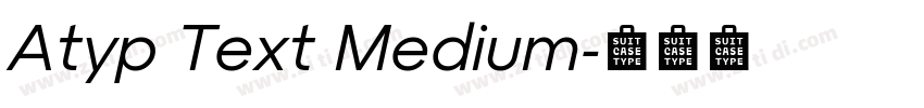 Atyp Text Medium字体转换 Atyp Text Medium字体转换